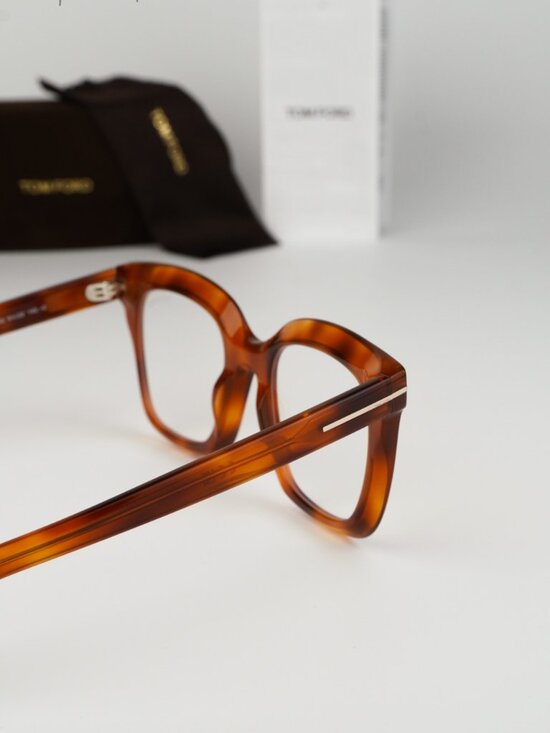 Tom Ford Women Eyeglasses Blonde Havana Square FT5880-B 053 NEW AUTHENTIC main image 9